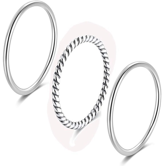 Jewelry - 925 sterling silver stackable rings